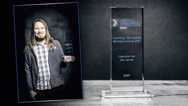 EMP mit Licensing International Germany Award 2021 in der Rubrik “Lizenznehmer des Jahres” ausgezeichnet