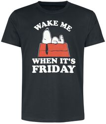 Snoopy - Wake Me When It´s Friday, Peanuts, T-Shirt