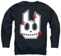 Kids Sweatshirt mit Totenkopf-Rockhand, EMP Stage Collection, Sweatshirt