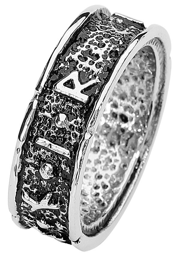 etNox Hard And Heavy Pentacolo Unisex Anello Colore Argento