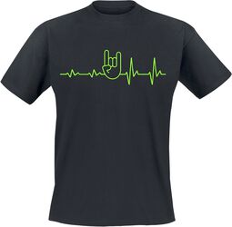 EKG Heavy Metal, Sprüche, T-Shirt