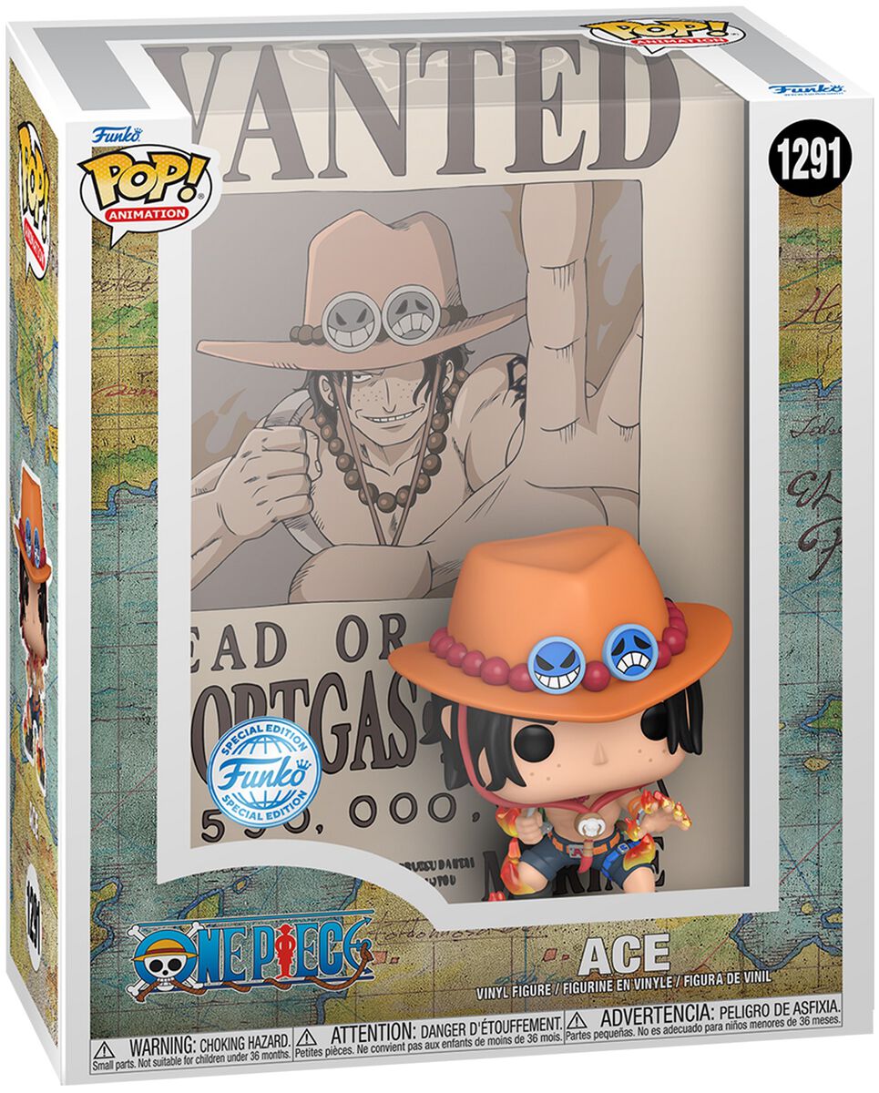 Ace (Pop! Animation) Vinyl Figur 1291, One Piece Funko Pop!