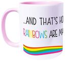 ... and that's how rainbows are made, Einhorn, Tasse