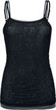 Skull Lace Double Layer, Black Premium by EMP, Top