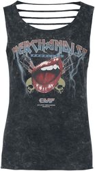 Top mit Print im Band-Shirt-Look, EMP Stage Collection, Top