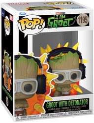I am Groot - Groot with Detonator Vinyl Figur 1195, Guardians Of The Galaxy, Funko Pop!