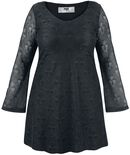 Lace Sleeve Dress, Black Premium by EMP, Kurzes Kleid