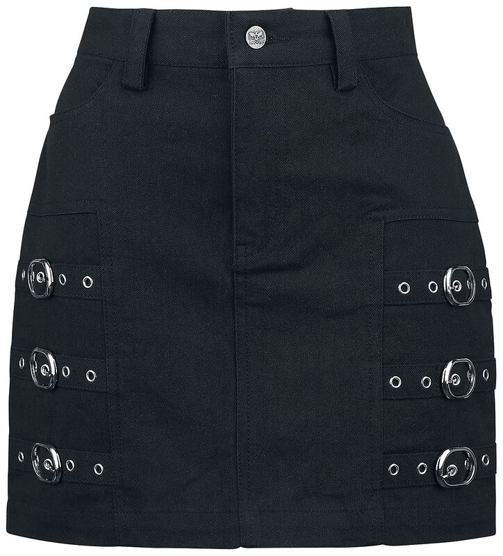 Short Skirt with decorative Buckles