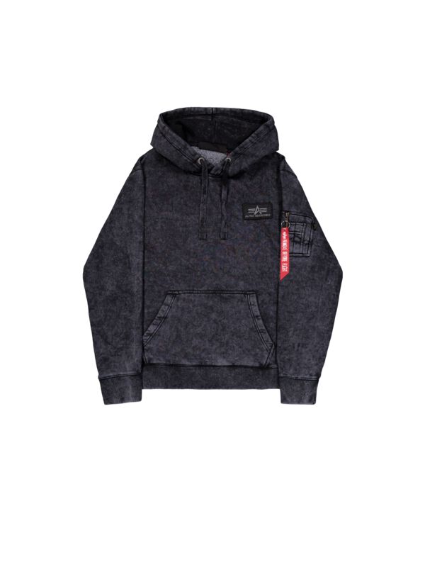 Back Print Hoodie Vintage Alpha Industries Kapuzenpullover EMP
