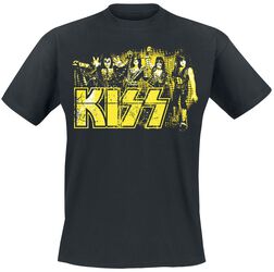 Yellow Logo, Kiss, T-Shirt