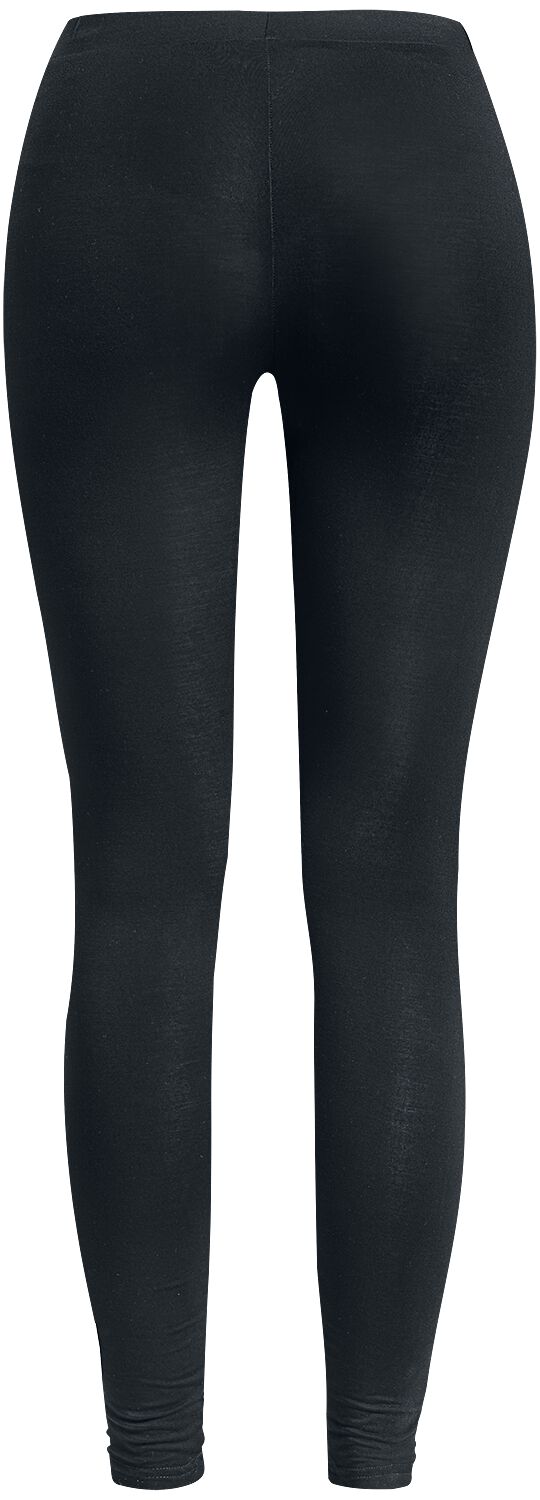 Gothicana By EMP Leggings Neri Con Inserti In Rete - Vita Media, 95% Cotone, Perfetti Per Look Rock E Casual - 3