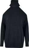 Ladies Cold Shoulder Turtelneck Sweater, Urban Classics, Sweatshirt