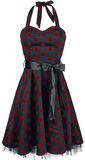 Red Flocking Dot, H&R London, Mittellanges Kleid