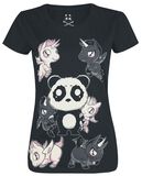 Panda, Einhorn, T-Shirt