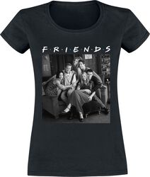 Black and White Photo, Friends, T-Shirt