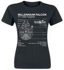 Millenium Falke - Sketch, Star Wars, T-Shirt