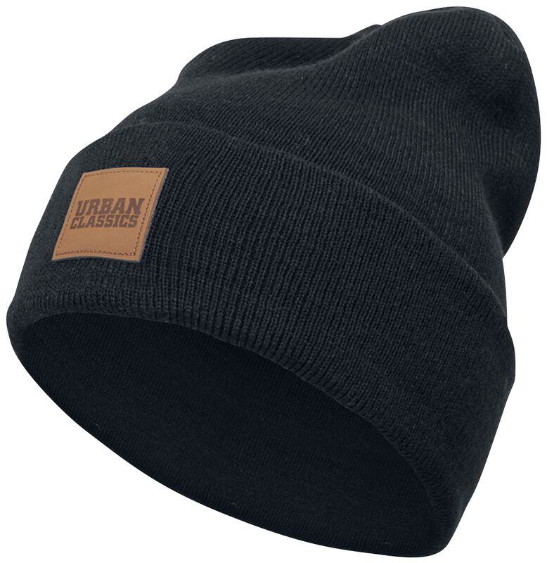 Leatherpatch Long Beanie