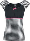 Houndstooth Evie Shirt, Pussy Deluxe, T-Shirt