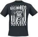 GMG Distressed Flag, Gas Monkey Garage, T-Shirt