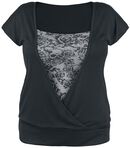 Skull & Roses, Black Premium by EMP, T-Shirt