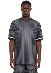 Oversized Striped Mesh Tee, Urban Classics, T-Shirt