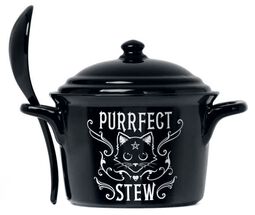Purrfect Stew Hexenkessel mit Löffel, Alchemy England, Becher