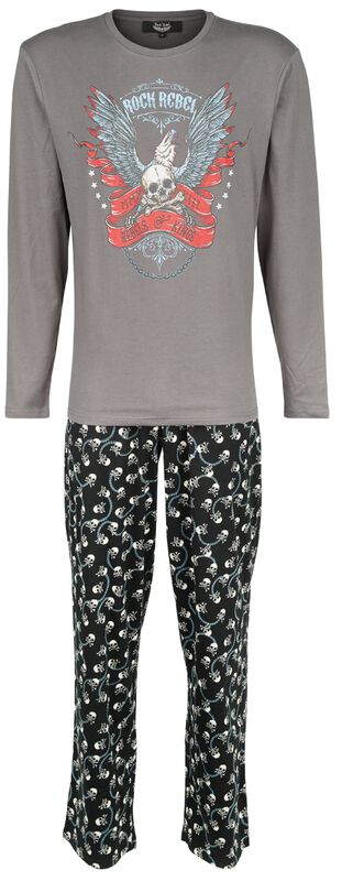 Pyjama with Skull Print
