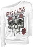 Flower Skull, Guns N' Roses, Langarmshirt