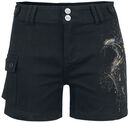 Shorts mit Rabenprint, Black Premium by EMP, Short