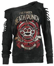 Logo Star, Five Finger Death Punch, Sweatshirt