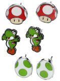Yoshi, Egg & Mushroom, Super Mario, Ohrstecker-Set
