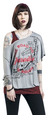 Rock Rebel X Route 66 - Double-Layer Shirt u. Top