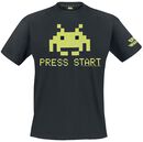 Press Start, Space Invaders, T-Shirt