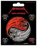 Yin Yang Skulls, Metallica, Aufkleber-Set