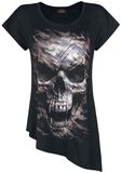 Camo Skull, Spiral, T-Shirt
