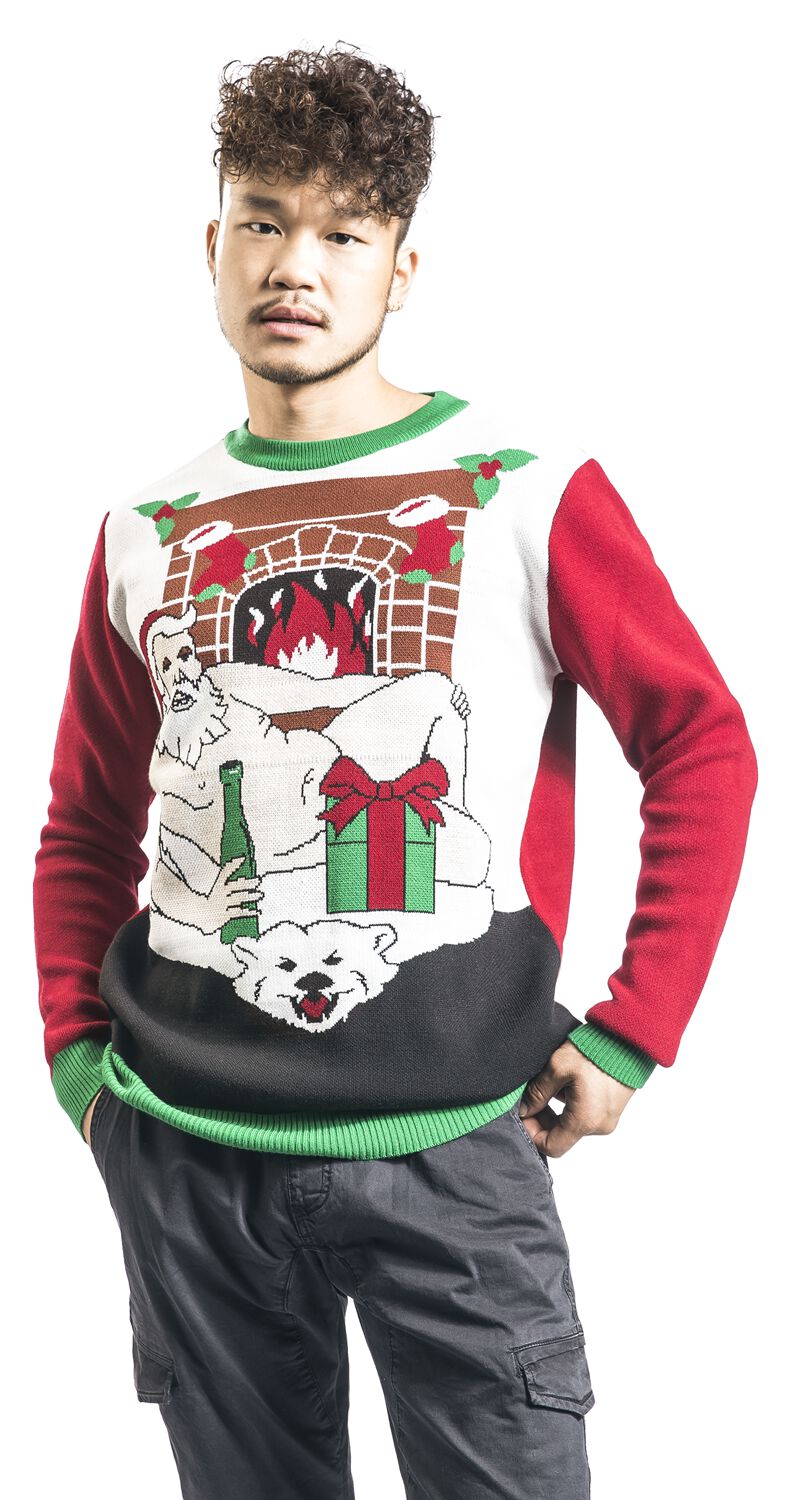 Sexy Santa Ugly Christmas Sweater Weihnachtspullover EMP