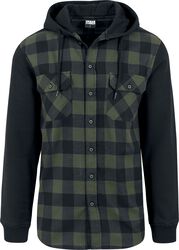 Hooded Checked Flanell, Urban Classics, Flanellhemd