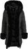 Fur Trim Padded Hooded Coat