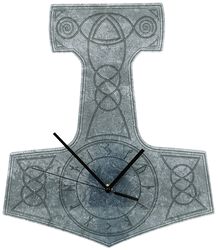 Acryl-Wanduhr Thor's Hammer