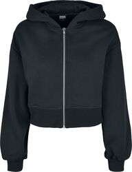 Ladies Short Oversized Zip Jacket, Urban Classics, Kapuzenjacke