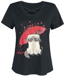 Umbrella, Grumpy Cat, T-Shirt