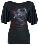 Dragon Rose, Spiral, T-Shirt