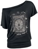 T-Shirt mit Book of Spells Print, Gothicana by EMP, T-Shirt