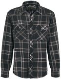 Sprayed Checkshirt, Black Premium by EMP, Langarmhemd