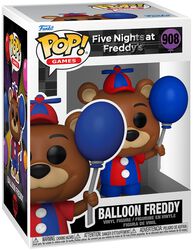 Security Breach - Balloon Freddy Vinyl Figur 908, Five Nights At Freddy's, Funko Pop!