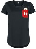 Pocket Face, Mickey Mouse, T-Shirt