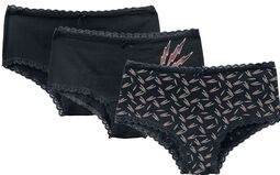 3 Pack Panties with Lightning Print, EMP Stage Collection, Panty-Set