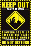Gamer At Work Keep out, Gamer At Work, Poster