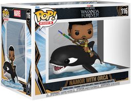 Wakanda Forever - Namor With Orca (Pop! Ride Super Deluxe) Vinyl Figur 116, Black Panther, Funko Pop!