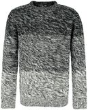 Knitted Melange Pullover, Black Premium by EMP, Strickpullover